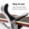 thumbnail image 6 of 1PC Metal Guitar Big Capo with Silicone Pad - 5 Colors, Quick Change, Steel Springs,  No Fret Buzz, 6 of 7