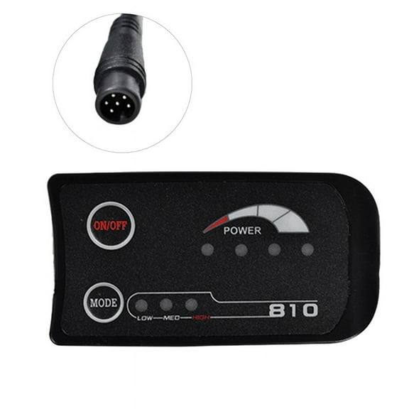 6PIN S810 E-Bike Meter LED Display 36V UART for Electric Bike Electric Bicycle Meter
