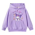 thumbnail image 1 of Sanrio-Sudadera con capucha My Melody Kuromi Kawaii para padres e hijos, abrigo de lana con dibujos animados para estudiantes, niñas y adultos, 1 of 4