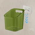 thumbnail image 5 of Leodye Wall Mounted Storage Basket Clear Plastic Organizer for Kitchen and Dining Room Versatile Hanging Storage Bin Freshness Maintenance Design, 5 of 6
