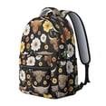 thumbnail image 2 of Highland Cow and Daisy Print Backpack for School, Cute School Bag with Adjustable Shoulder Straps and Padded Back, 15.3"x11"x7.1", 2 of 5