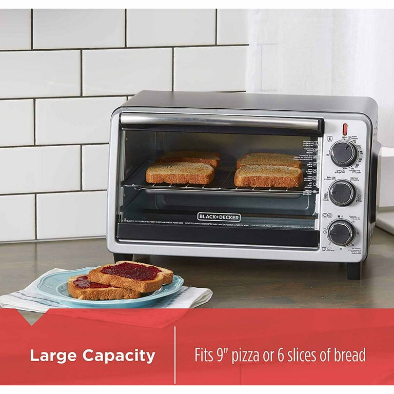 BLACK+DECKER 6-Slice Convection Toaster Oven, Fast Even Cooking