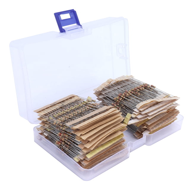 Kit de Résistance, Stabilité Pratique Graphite 122 Valeurs Résistances à Film Métallique pour Haute Précision Électronique Industrielle pour les Dispositifs de Résistance