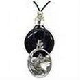 thumbnail image 2 of Horse Adjustable Cord Necklace with Onyx Colored Disc, 2 of 2