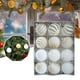 thumbnail image 4 of 12 adornos colgantes para árbol de Navidad de 6 cm. Blanco, 4 of 7