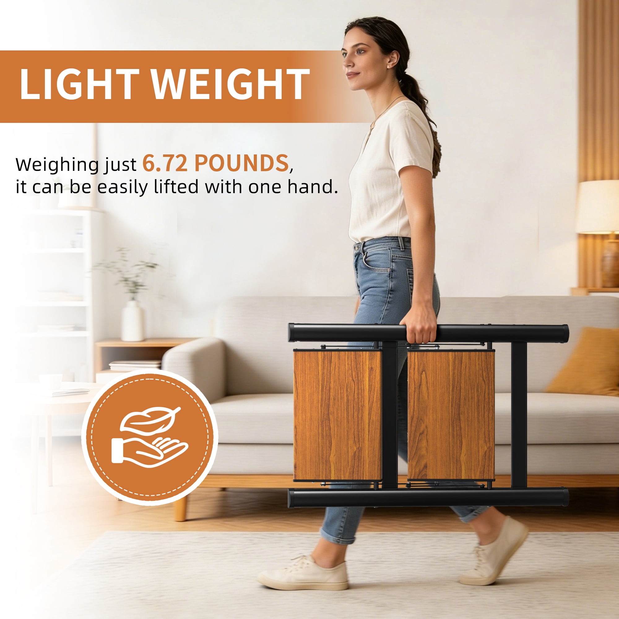 LevLad 2 Step Ladder,Lightweight Metal Folding Step Stool with Anti-Slip Wide Pedal,330lbs Capacity, for Kitchen, Office