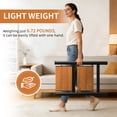 thumbnail image 3 of LevLad 2 Step Ladder,Lightweight Metal Folding Step Stool with Anti-Slip Wide Pedal,330lbs Capacity, for Kitchen, Office, 3 of 9