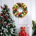 thumbnail image 5 of HYLLai Christmas Simulation Leaf Wreath, Green Holiday Door Hanging Decor for Home, Window, and Festive Displays, 5 of 6