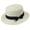 White, variant on Women's Straw Boater Sun Hats, Flat Top Wide Brim Sun Hat with Black Bow Ribbon, Foldable Beach Hat for Daily Outdoor