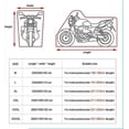 thumbnail image 5 of SHAR Personalized Motorcycle Scooter Cover - Size L, Waterproof, Dustproof, Windproof, Sunproof, 5 of 5
