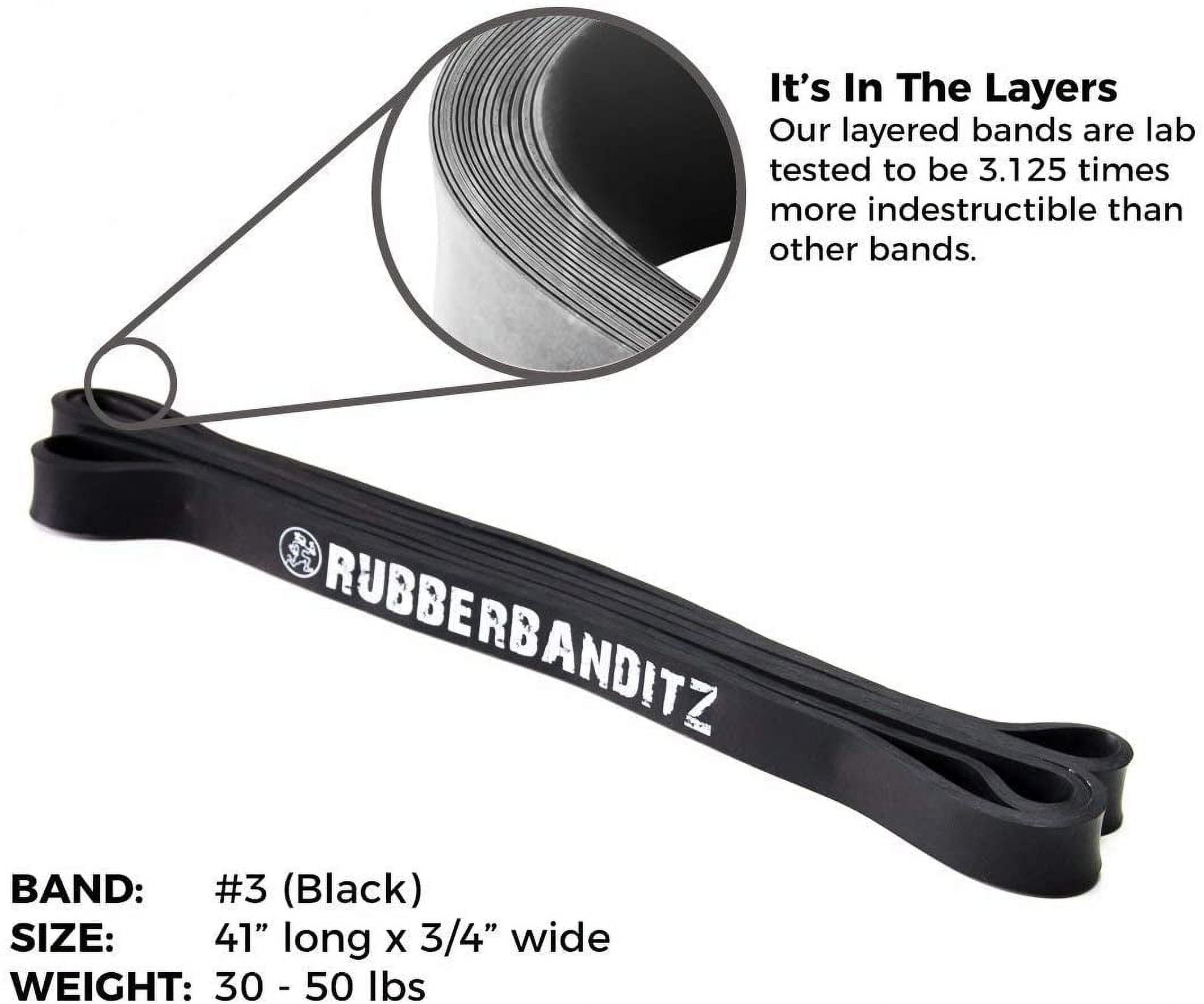 RubberBanditz Pull Up Assit Bands | Heavy Duty Resistance Exercise Bands