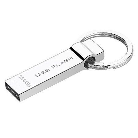 Aisopos 256GB Keychain USB Flash Drive Waterproof Memory Stick Portable Thumb