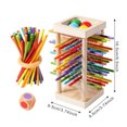 thumbnail image 5 of Colorful Wooden Stick Tower Game for Kids Ages 3+: Parent-Child Interactive Puzzle with 36 Colored Sticks, Balls & Storage Box – Solid Wood Educational Toy for Spatial Reasoning, Hand-Eye, 5 of 5