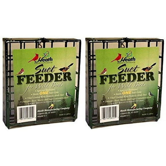 Hanging Suet Feeder for Wild Birds (2 Pack)