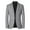 Gray, variant on JINMGG Winter Coats for Women, 2023 Fashion Winter Clearance Men's Single-breasted Fashion Plaid Suit Business Casual Suit Wool Coat Dark Blue M（170）