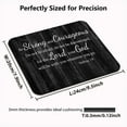 thumbnail image 2 of Inspirational Quote Rustic Black Wood Mouse Pad, Christian Bible Verses Scripture Joshua 1:9 Be Strong and Courageous, Positive Motivational Quotes Desk Mat, 2 of 5