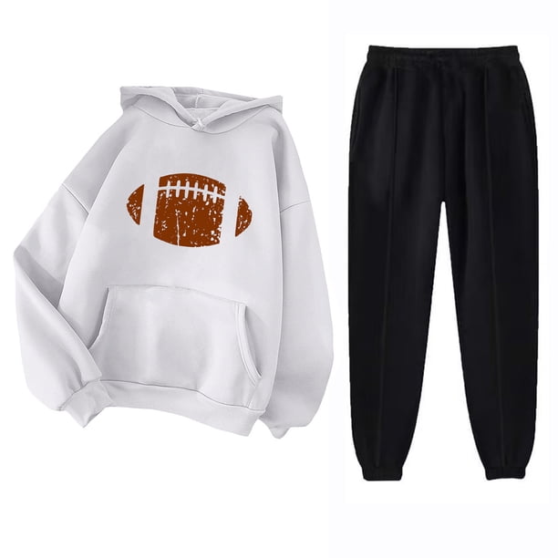Puntoco Sudadera con Capucha para Mujer Sudadera con Bolsillo De Manga Larga Pantalones De Moda para Mujer Conjunto De Sudadera con Estampado Navideño Puntoco Puntoco-7590