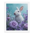 thumbnail image 5 of Paint by Numbers Kit for Adults, White Rabbit Among Purple Roses Paint by Numbers, Easy Paint by Numbers Kit for Adults Beginner, DIY Adult Paint by Number Kits on Canvas, 12x16in Home Decor, 5 of 7