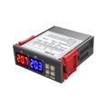 thumbnail image 1 of Dual Digital Display Thermostat Temperature Regulator Temperature Controller with Double NTC Probe Heater Sensor Probe Two Relay Output 110-220V, 1 of 8