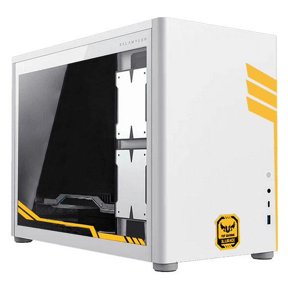 Gabinete Gamer XTREME PC GAMING TUF Edition Micro Torre Micro ATX USB-C Cristal Templado Blanco