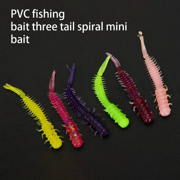 Smilepp 20Pcs Soft Bait Small Paddle Silicone Baits Artificial Flexible  Convenient Wide Application Fishing Lures Worms Accessory Speckled Purple  20pcs 