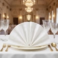 thumbnail image 3 of Unique Bargains 12Pcs Cotton Washable Elegant Cloth Napkins Light Gray 16x16inch, 3 of 6