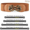thumbnail image 6 of Women Stretchy Belts for Dresses Vintage Elastic Wide Waist Belts, 6 of 6