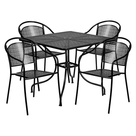 table outdoor chairs furniture indoor patio flash round square steel dialog displays option button additional opens zoom