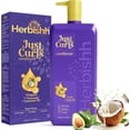 thumbnail image 2 of (4 pack) Herbishh Just Curls Vegan Conditioner for Curly Hair Products Kit Enriched with Avocado & Coconut Oil for Dry Damaged, Wavy, Curly Hair Gift set for Women & Men (500 ml), 2 of 9