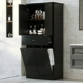 thumbnail image 2 of Amkui 65.8" Tall Bathroom Cabinet with 2 Tilt Out Laundry Baskets Hamper, 2 Doors & Adjustable Shelves, Freestanding Bathroom Storage Cabinets with Drawer, 2 of 14