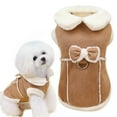 thumbnail image 2 of Barhoo Bowtie Dog Cold Weather Coat with Fleece Lining, Warm Turtleneck Winter Jacket for Small Dogs, Includes D-Ring for Leash Attachment, Fashionable and Functional for Outdoor Activities, 2 of 8
