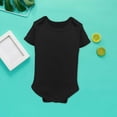 thumbnail image 4 of MHZLDYZ Baby Clothes Unisex Toddler Girl Short Sleeve Solid Color Crawling Suit 10 Colors 3 To 24 Months Preemie Clothes Boys Baby Boy Outfits Baby Boy Outfits(Black,B), 4 of 4