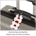 thumbnail image 3 of Square 2Pack PU Leather Ladybug Ladybird Cruise Luggage Tag with Privacy Cover and Name ID Tag for Travel Handbags Backpacks Luggage Tags, 3 of 6