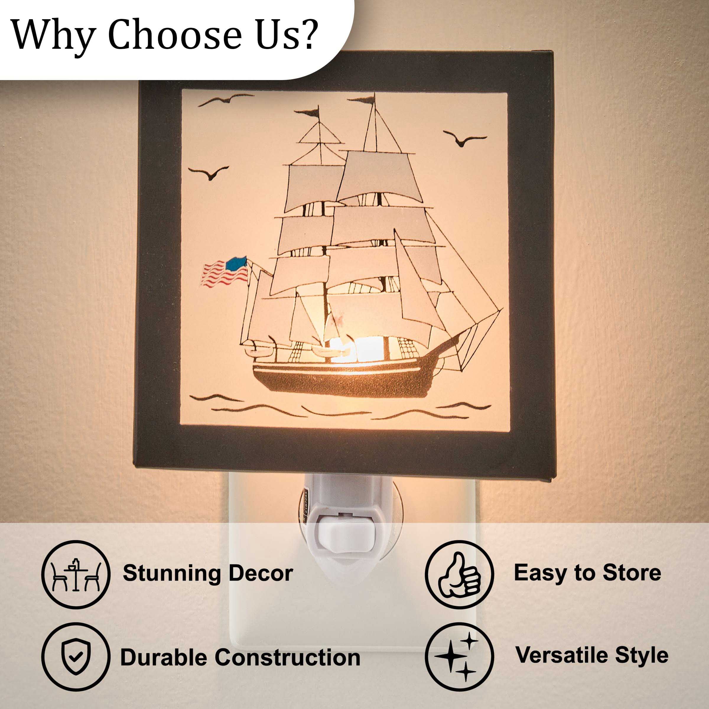 Park Designs Charles W. Morgan Ship Night Light