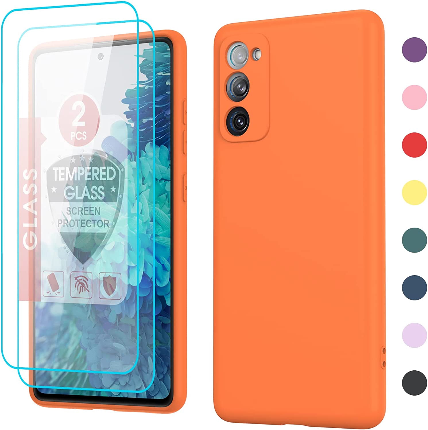 LeYi for Samsung Galaxy S20 FE Case, S20 FE Phone Case with [2 Pack