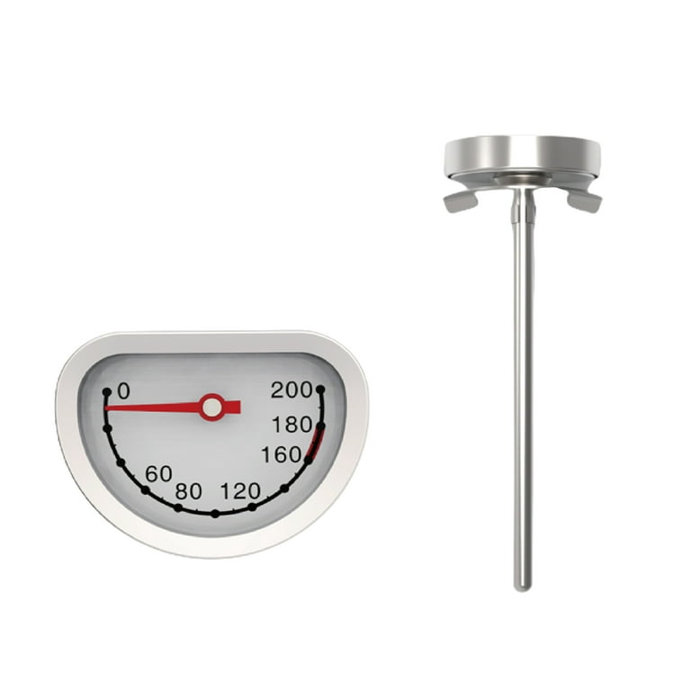 Oil Thermometer For Deep Frying, 2pcs 200mm Stainless Steel Deep