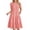 A-Pink, variant on UVN Summer Dresses for Women Ruffle Sleeve V Neck Midi Dress Casual Beach Sundress with Pockets