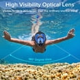 thumbnail image 6 of Full Face Snorkel Mask, with Latest Dry Top System and Safety Breathing System, with Camera Mount for Adults&Kids Black+Blue L/XL, 6 of 7