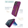 thumbnail image 6 of Smartish iPhone 11 Pro Max Wallet Case - Wallet Slayer Vol. 2 [Slim Protective Kickstand] Credit Card Holder (Silk) - Purple Reign, 6 of 7