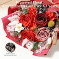 thumbnail image 3 of Emibele Preserved Flower Bouquet Gifts for Mom,Red Eteranl Roses Bouquets, Gifts for Her Women Wife Grandma on Valentines Mother's Day Birthday Anniversary, 3 of 9