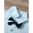 thumbnail image 4 of WISDOM Toddler Boy Outfit Clothes Suit Dress Shirt Bowtie Suspender Pants Kid Outfits Cotton Fabric, 4 of 8