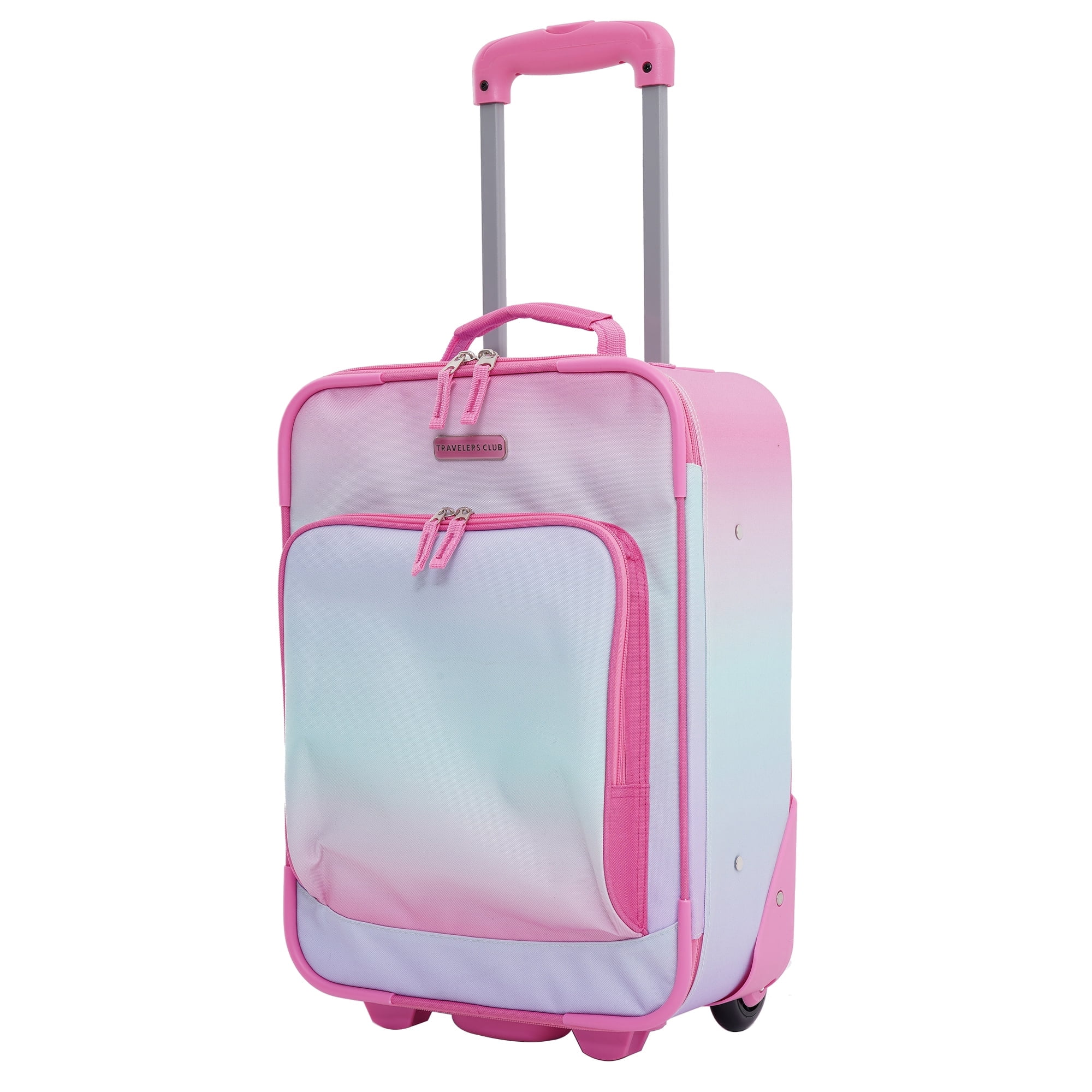 Travelers Club 3 Piece Soft-Side Junior Kid's Travel Luggage Set, Pink Omni