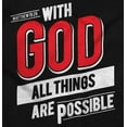 thumbnail image 2 of With God All Things Are Possible Men's Graphic T Shirt Tees Brisco Brands S, 2 of 6