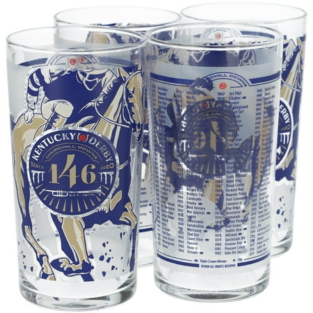 Kentucky Derby 146 Mint Julep 4-Pack Glass Set