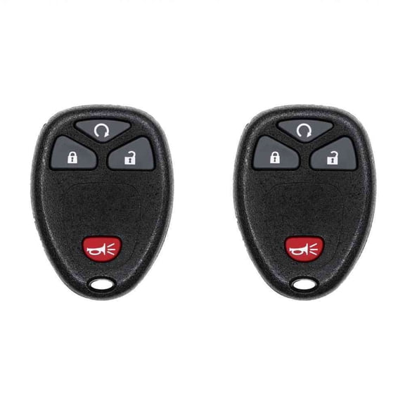 Car Key Fob Keyless Entry Remote for Chevrolet HHR 2007 FCC KOBGT04A 2AOKM-GV1 Part Number 15114374 Pack of 2