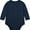 Drak blue, variant on WIBACKER Bamboo Viscose Unisex Baby Long Sleeve Bodysuit Solid Color 0-18M Soft Jumpsuit for Infant Boys and Girls