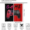 thumbnail image 2 of Video Game Curtains, Gamepad Red Blackout Window Drape Boys Bedroom Drapes Art Printed Living Room Decor 42'''' W x 84'''' L x2【Blackout】 Game-4, 2 of 6