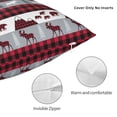 thumbnail image 4 of Rateoe Buffalo Plaid Forest Pattern Throw Pillow Cover Premium Pillow Stuffer Sham Square for Decorative Cushion Bed Couch Sofa(Pillow insert not included), 4 of 8