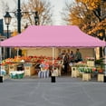 thumbnail image 4 of Costway 10 x 20FT Pop-up Canopy Tent Folding Instant Sun Shelter with 3 Adjustable Heights Pink, 4 of 10