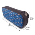 thumbnail image 3 of Lsque Dinosaur Driving Printed Big Capacity PU Leather Pencil Case Large Pencil Pouch Stationery Pen Bag Pencil Holder for Teen, 3 of 6
